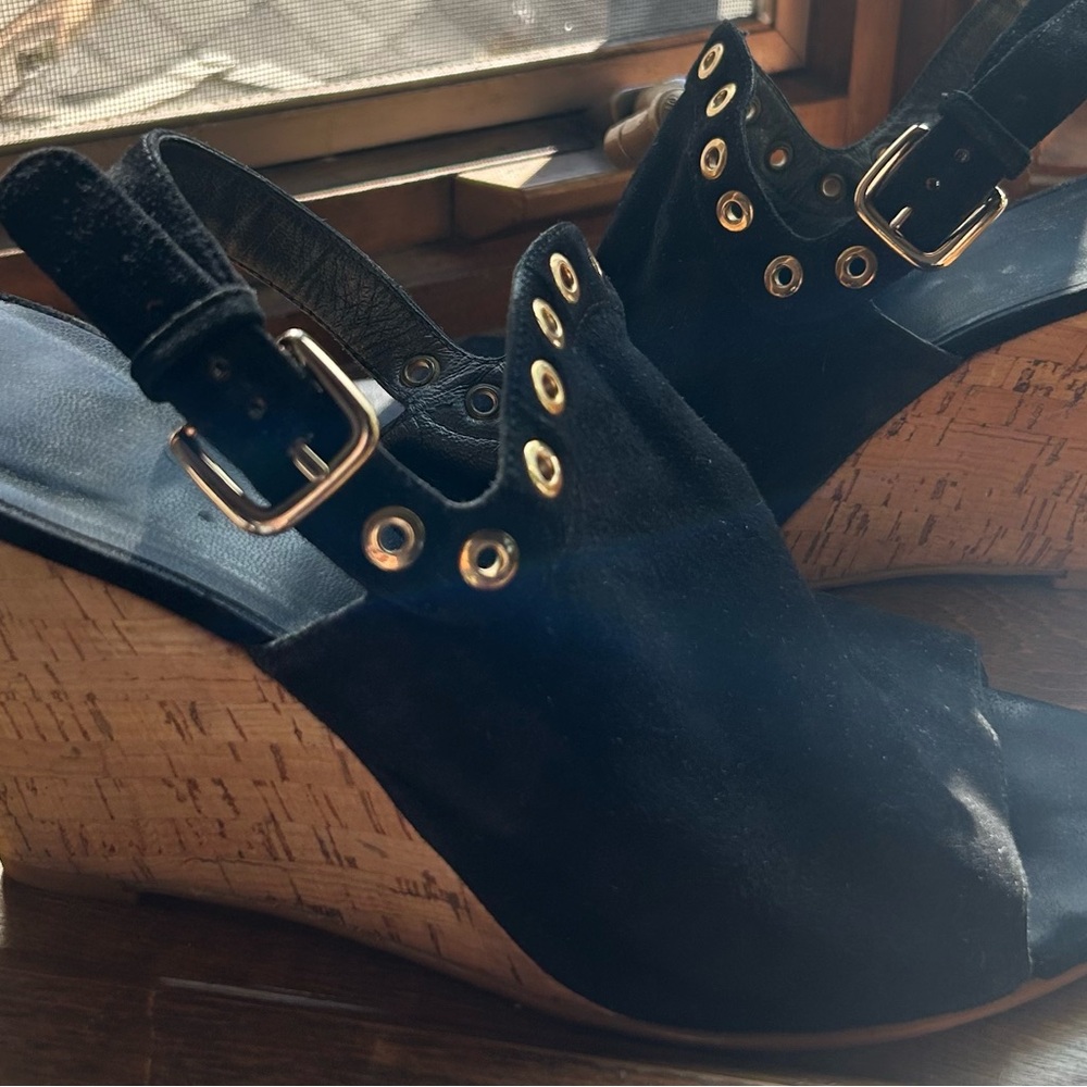 Stuart Weitzman Suede Block Heels - image 2